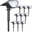 Biling Solar Spot Lights Outdoor, 28 LEDs 2-in-1 Bright Solar Outdoor Lights Landscaping Spotlights, IP67 Waterproof Solar Powered Spot Lights for Yard Garden Pathway (Warm White 4pack)