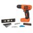 BLACK+DECKER 8V MAX* Cordless Drill + 43 pc. Home Decor Project Kit (BDCD8HDPK)