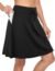 BLEVONH Knee Length Skirts for Women,Ladies Soft Comfortable Tennis Sports Skorts Ladies Petite Athletic Golf Exercising Skirt with Pockets Purple Black Tie-dye S