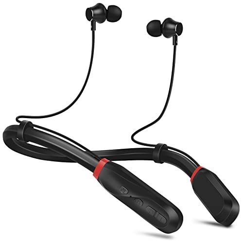 Auriculares Bluetooth de 120 horas de reproducción extra larga con auriculares de micrófono