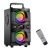 Altavoz Bluetooth, altavoz inalámbrico portátil de 60 W (80 W pico) con luces LED coloridas