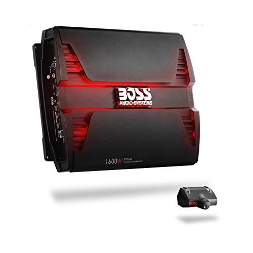 BOSS Audio Systems Amplificador PT1600 de 2 canales para automóvil, serie Phantom