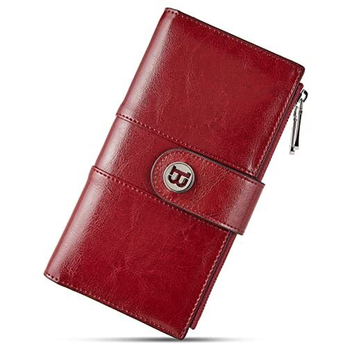 BOSTANTEN Carteras de cuero para mujer con bloqueo RFID de gran capacidad