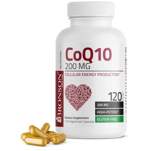 Bronson CoQ10 200 MG Producción de Energía Celular de Alta Potencia