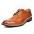 Bruno Marc Zapatos Oxfords de vestir con forro de cuero para hombre