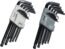 SWANLAKE 27PCS Allen Wrench Set, Hex Key Set Long Arm Ball End Hex Wrench Set, Inch/Metric T Handle Allen Wrench Set