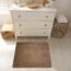 Aspen Design Machine Washable Kitchen & Bathroom Mat, Stripes Design Taupe Color Medium Size Slip Resistant Backing 32inchx32inch Stripes-Taupe-Medium 0