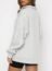 BLENCOT Women Half Zip Oversized Sweatshirts Long Sleeve Solid Color Drop Shoulder Fleece Workout Pullover Gray S