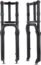 BOLANY Bike Suspension Fork 26inch 4.0 Tire for Mountain Bike Air Double Shoulder Snow Beach Shock Absorber Bicycle Front Fork
