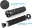 GPMTER Bike Handlebar Grips, Single Lock-on Bicycle Grips Handle Bar End Holding Locking Grips, for BMX, Mountain, MTB, Cruiser, Folding Bike, Soft Non-Slip-Rubber Rubber Hand Grip Black