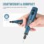 KeShi Cordless Rotary Tool, Upgraded 3.7V Li-ion Rotary Accessory Kit with 42 Pieces Swap-able Heads, 3-Speed and USB Charging Multi-Purpose Power Tool for Delicate & Light DIY Small Projects
