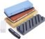 Shijinji Knife Sharpening Stone Set, Whetstone Kit 2 Side Grit 400/1000-3000/8000 with NonSlip Bamboo Base Leather Straps Leather Honing Strop and Angle Guide Whetstone Knife Sharpener