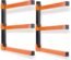 Stormann Lumber Storage, Wood Organizer, Wall Mounted Metal Rack with 3 Level, Pack of 2.