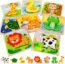 Dinosaur Toys for Kids 3-5: WethCorp 26 Pcs Wooden Puzzles for 3+ Year Old Boys Gifts Toddler Preschool STEM Educational Toy for Boy Birthday Gift for Age 2 3 4 5 6 Girls Learning ABC & Number