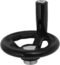 OD 100 mm Premium Hand Wheel with Revolving Knob Handle 1 Set for Replacement Parts of Industrial Machine Mill Drillpress Crank Lathe Table-Band Saw Tailstock Vise Wood Metal Machinery Made in Korea