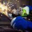 Yougfin Angle Grinder, 20V Power Grinder Tool Cordless, Adjustable 2-Position Handle, Max 9000 RPM Brushless Electric Grinder with Battery & Charger, Safety Guard for Grinding & Cutting