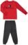 Champion Kids Boys Long Sleeve Hooded and Crew Neck Tee Shirt and Fleece Jogger Sweatpant 2 Piece Set Kids Clothes (Scarlet/Granite Heather C, 4)