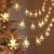Decoraciones de Navidad, 40 luces LED de copo de nieve de 19.6 pies