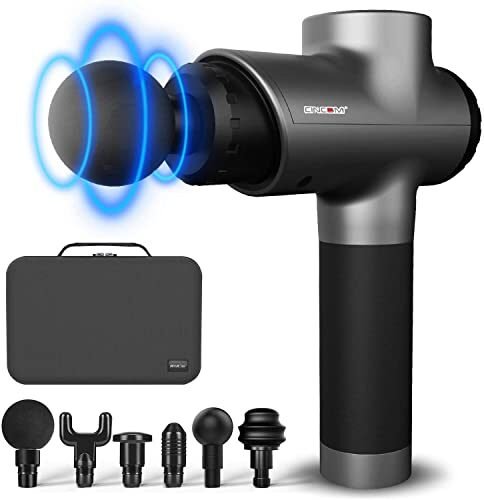 CINCOM Pistola de masaje, pistola de masaje de percusión de tejido profundo