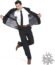 U LOOK UGLY TODAY Men's Party Suit Solid Color Prom Suit for Themed Party Events Clubbing Jacket with Tie Pants Black X-Large