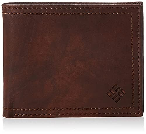 Billetera con cremallera para hombre, con bloqueo de RFID