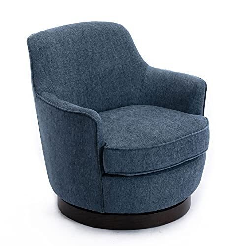 Comfort Pointe Reese Cadet – Silla giratoria (base de madera), color azul