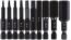 COMOWARE Allen Wrench Drill Bits Set- Hex Bit Set, 10 Pack Metric 1/4’’ Hex Driver Set, S2 Steel Magnetic Allen Key Drill Bit Set, Quick Release Allen Bit Set, Hex Drill Bits with Storage Case