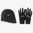 Nike Men's Therma fit Elite Run Gloves 2.0,Med(Black/Silver)