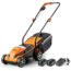 LawnMaster CLM2413A Cordless 13-Inch Lawn Mower 24V Max with 2X4.0Ah Battery and a Charger