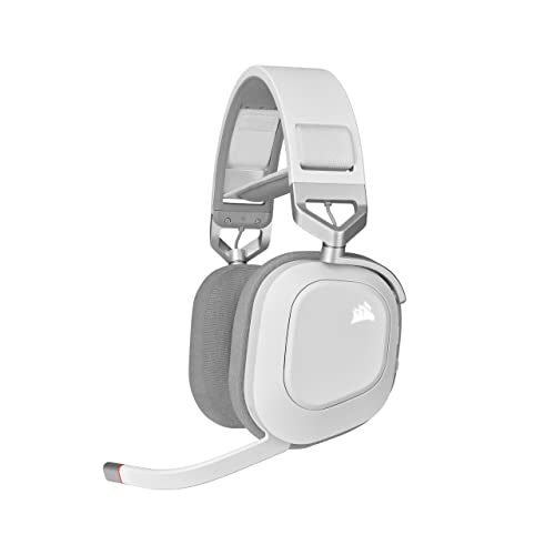 Corsair Auriculares HS80 RGB inalámbricos para juegos de alta calidad con audio Dolby Atmos