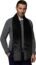 CUDDLE DREAMS Men's Silk Scarves, 100% Mulberry Silk Brushed, Luxuriously Soft (Diamond Black)