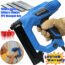 Stapler Gun & Brad Nailer 2-in-1 Kit with 300pcs Staples and 100pcs Brad Nails, Professional Electric Nail Gun for Home Improvement, Woodworking, Upholstery Installation, Molding, Picture Framing