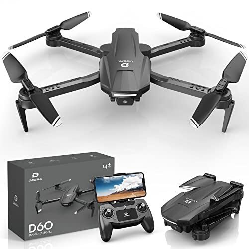 DEERC Drone con cámara D60 y D10