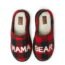 Dearfoams Women's Mama Bear Slipper, Red/Blue Plaid, Large