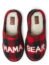 Dearfoams Women's Mama Bear Slipper, Red/Blue Plaid, Large