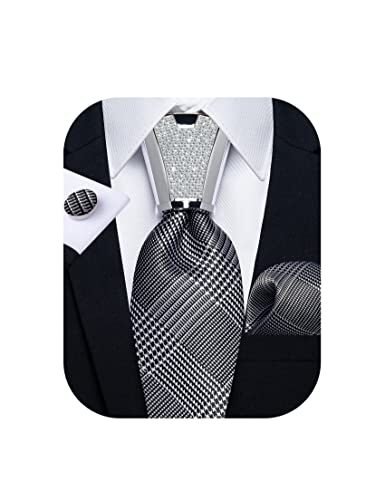 DiBanGu Conjunto de corbata de seda para hombre