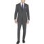 DKNY Men's Modern Fit High Performance Suit Separates, Black Solid, 33W x30L