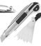 DOWELL Utility Knife Retractable Utility Knife Box Cutters Heavy Duty with 5PCS Extra Blades,Self Loading Blades Function,Knob On Top Can Withstand More Pressure
