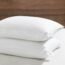 downluxe King Size Down Alternative Pillows Set of 2 - 100% Breathable Cotton Cover, Premium Hotel Collection Soft Bed Pillows for Sleeping, 20 X 36