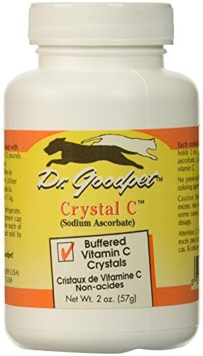 Dr. Goodpet Crystal C – Polvo de vitamina C tamponada de la más alta pureza
