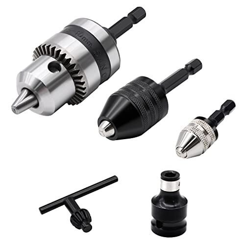 Portabrocas para taladro, 3 adaptadores de portabrocas