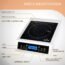 Duxtop Professional Portable Induction Cooktop, Commercial Range Countertop Burner, 1800 Watts Induction Burner with Sensor Touch and LCD Screen, P961LS/BT-C35-D