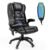 Silla de oficina ergonómica de masaje con respaldo alto, silla ejecutiva de 6 puntos vibratorios