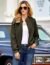 Eurivicy Womens Fleece Fuzzy Jacket Long Sleeve Faux Sherpa Casual Zip Up Bomber Coat with Pocket