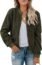 Eurivicy Womens Fleece Fuzzy Jacket Long Sleeve Faux Sherpa Casual Zip Up Bomber Coat with Pocket