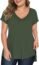 Florboom Womens Loose Round Neck Tshirts Cold Shoulder Shirts Tops Red M