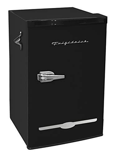 FRIGIDAIRE EFR376-BLACK – Refrigerador de barra retro negro de 3.1