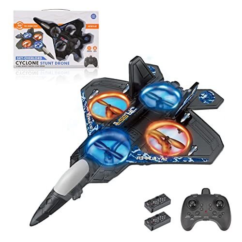 F.U.Fitrota Drone para niños, con luces LED coloridas, aviones de control remoto