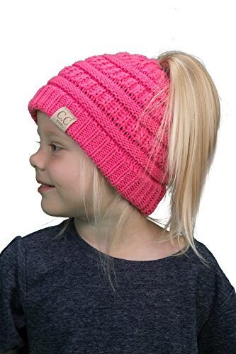 Gorro BeanieTail para niñas Funky Junque con espacio para cola de caballo