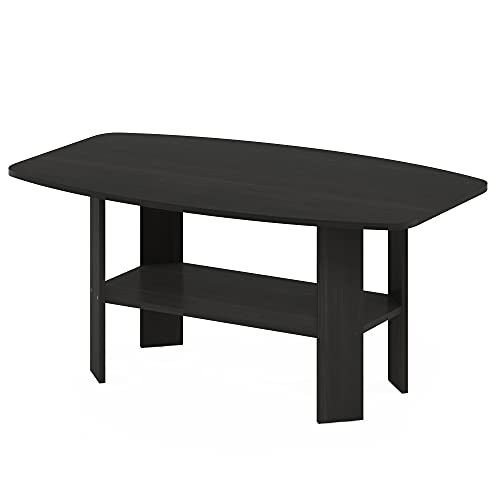 Mesa de centro de diseño simple Furinno 11179GYW/BK, Madera, Espresso